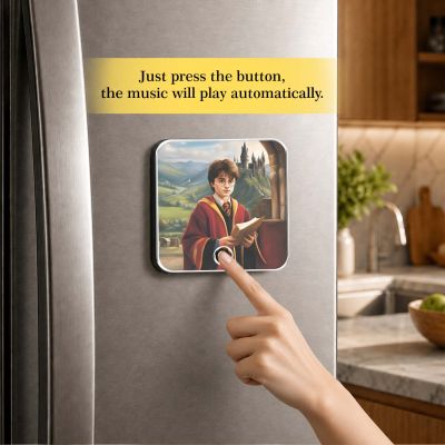 Musical Fridge Magnet Harry Porter Theme Return Gift for Kids Birthday Gift for Harry Porter Fans Fantasy Fan Gift for Boys & Girls, Birthday Gift